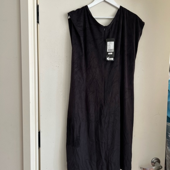 Escada Sport Black Suede Dress NWT - Picture 3 of 4